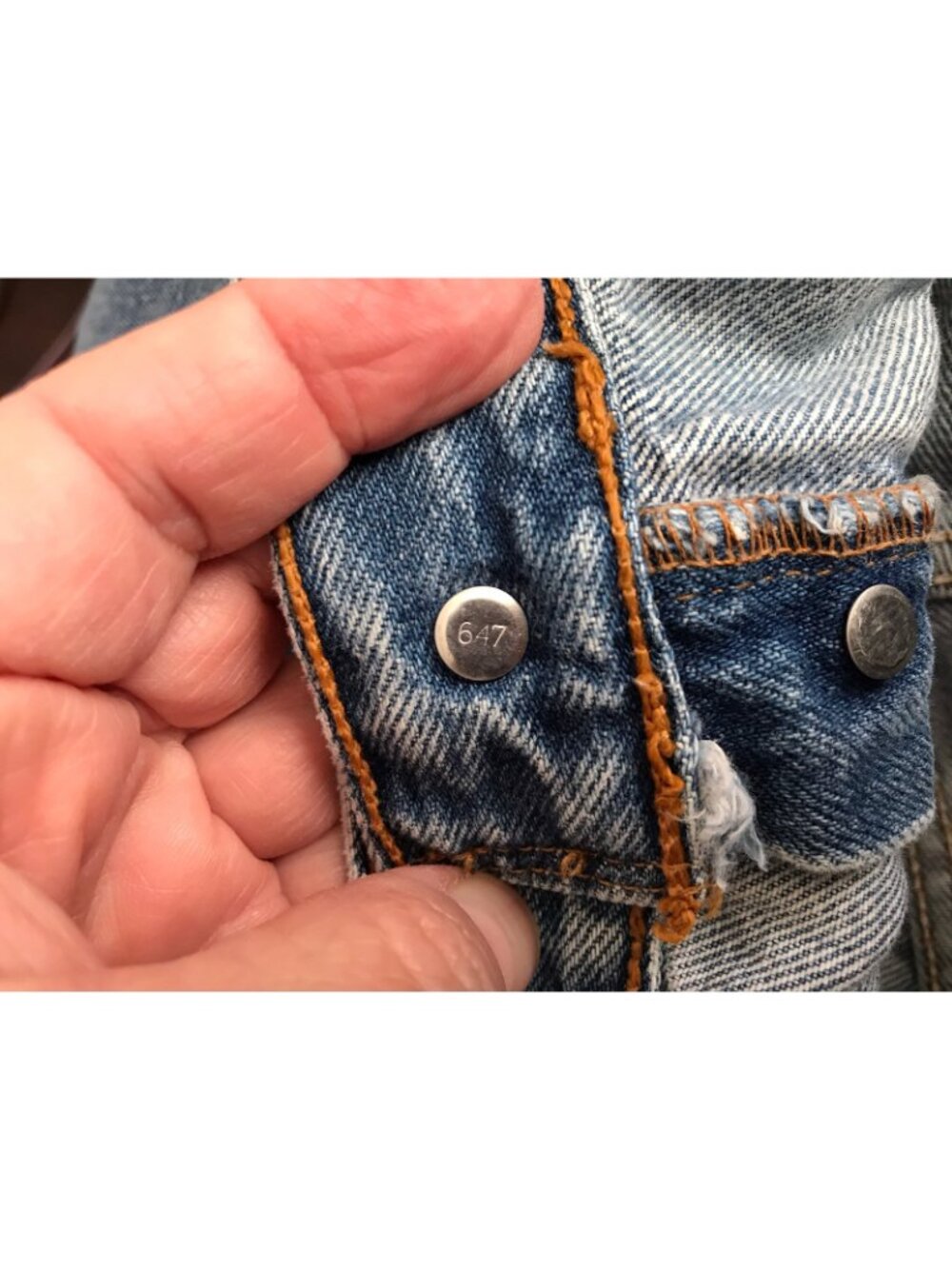 Vintage Levi 501 Jeans 40x30 act 36x29 2000 Y2K Button Fly Light Wash Levis VTG - Picture 7 of 10